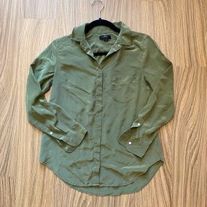 J.Crew Army Green Blouse